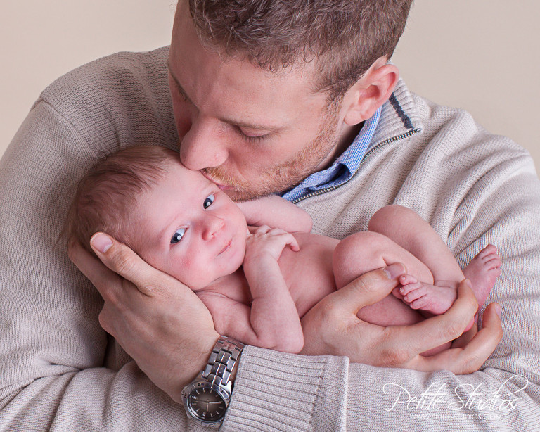 Chicago / Naperville Newborn and Family Photographer Newborn Girl with Daddy