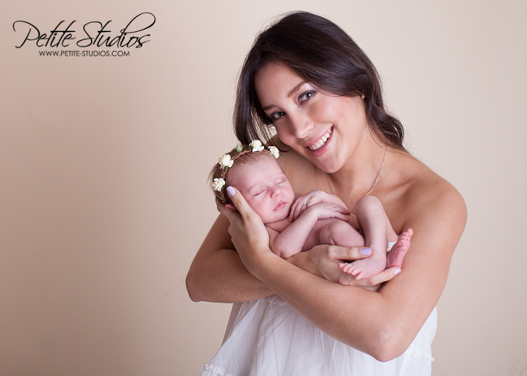 Chicago / Naperville Newborn and Family Photographer Newborn Girl and Her Mommy